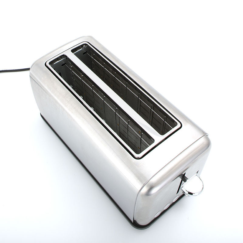 6 тостера хлеба тостера 1400W 120V куска нержавеющей стали установки времени тостер длинного 2 стальной