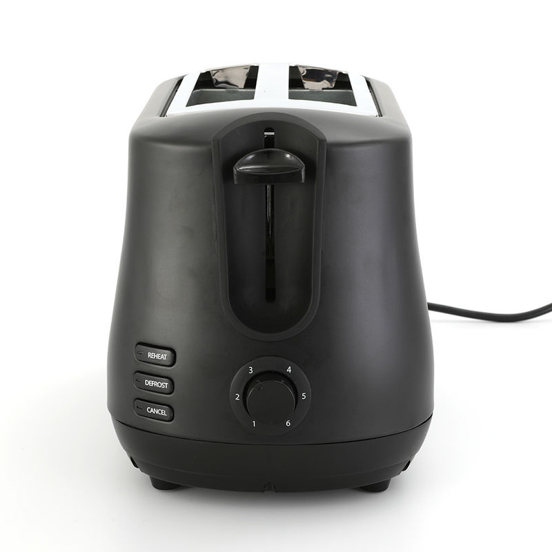 Чёрный широкий слот 2 ломты тостер с Pop Up Reheat Разогрев Функции 6-Shade Control тостер